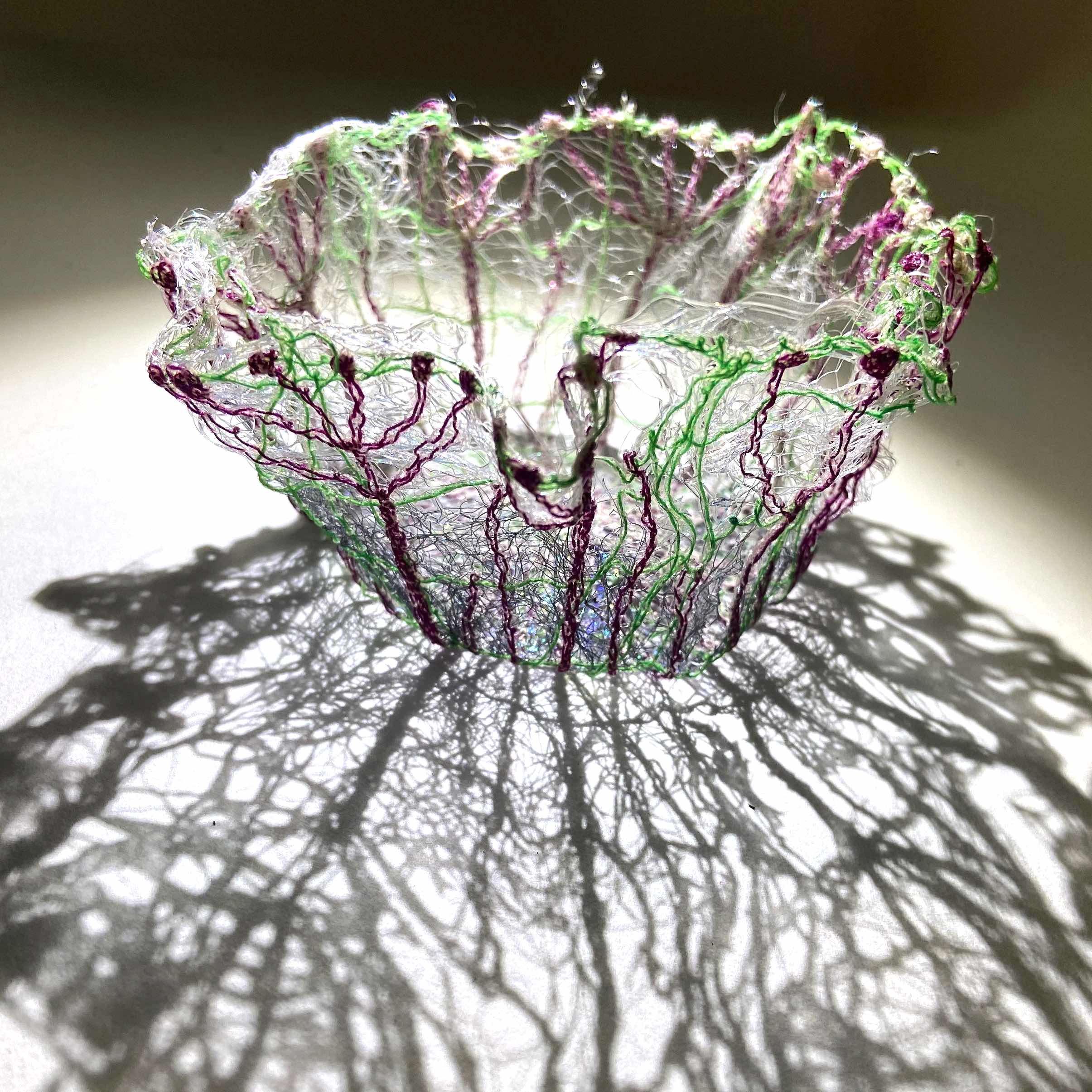 Dissolvable fabric bowl