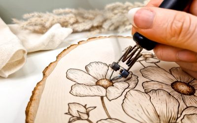 Connie Flower Pyrography