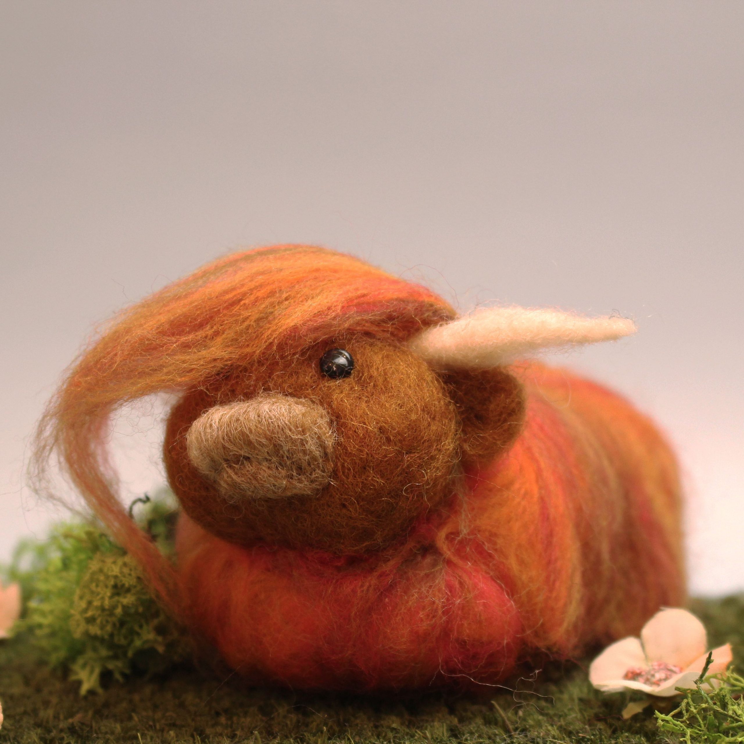 Needle Felted Highland Coo
