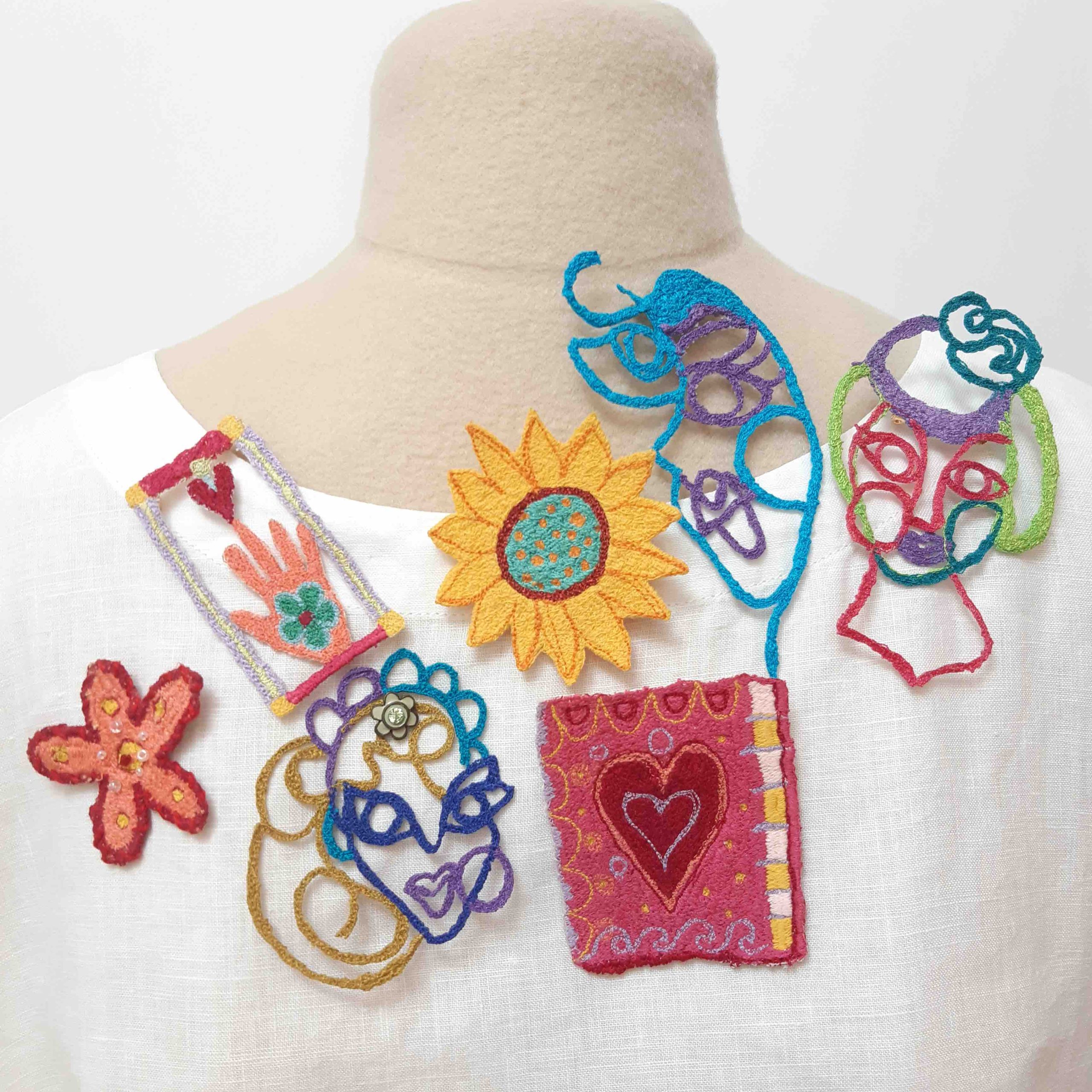 Sew & Craft a Fun Embroidered Brooch