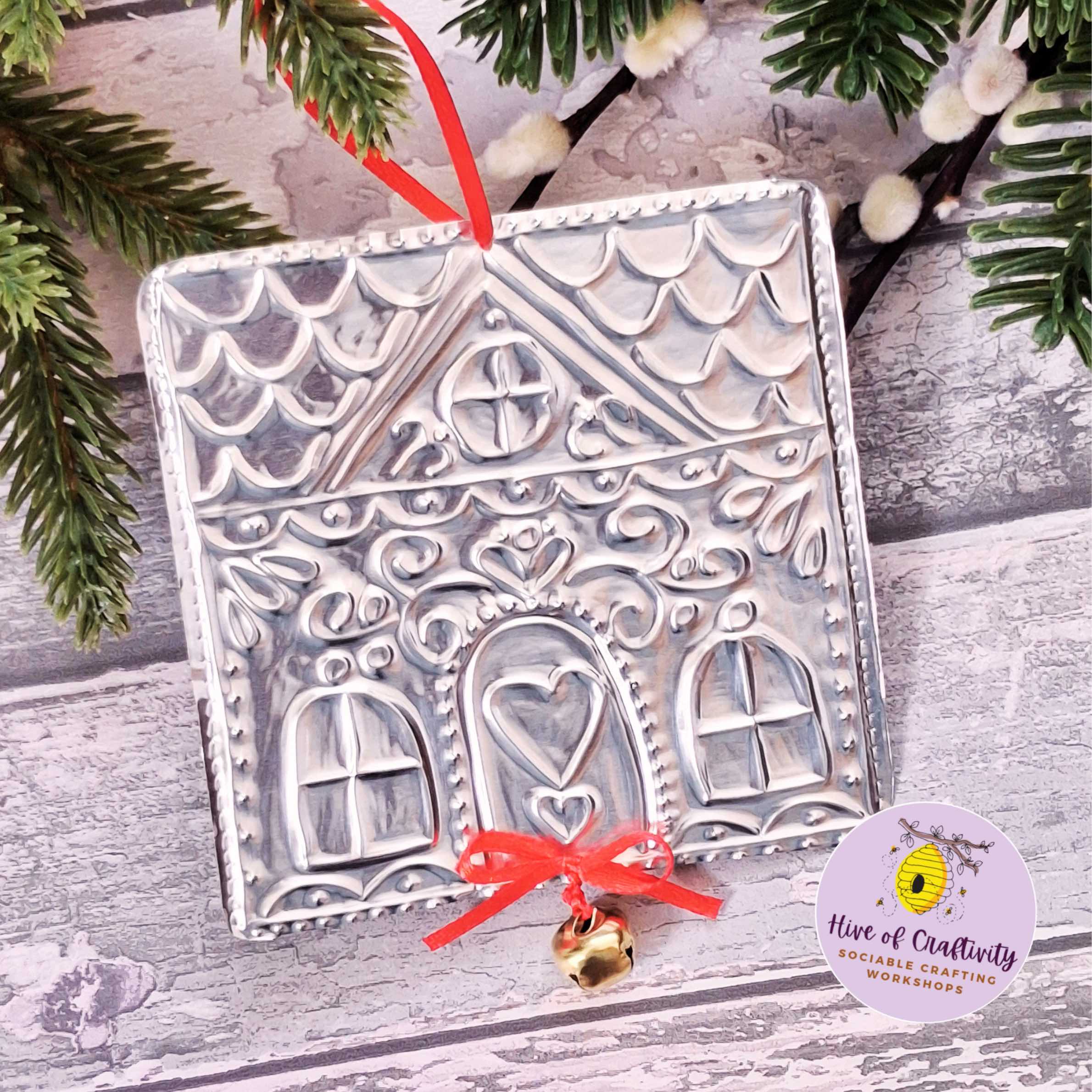 Metal Embossing Gingerbread House